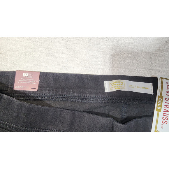 signature by Levi's Strauss women's pants W36 L28 pull on skinny - Picture 4 of 7